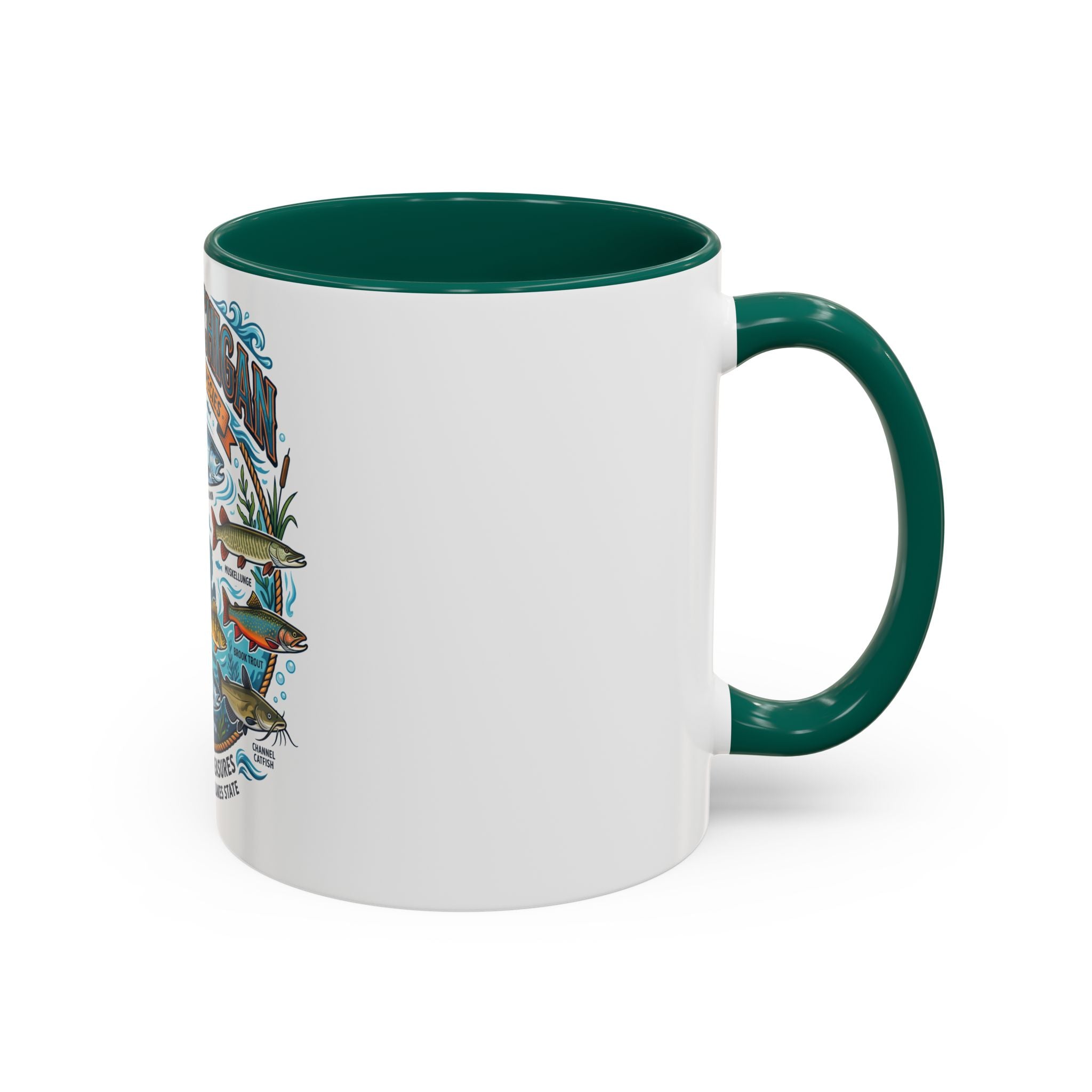 Fish of Michigan Mug — Great Lakes Freshwater Fish Illustration (11oz & 15oz)