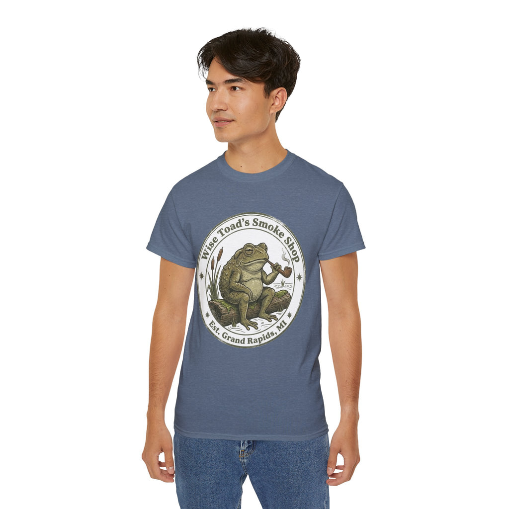 Wise Toad’s Smoke Shop Vintage Frog Logo Tee T-Shirt