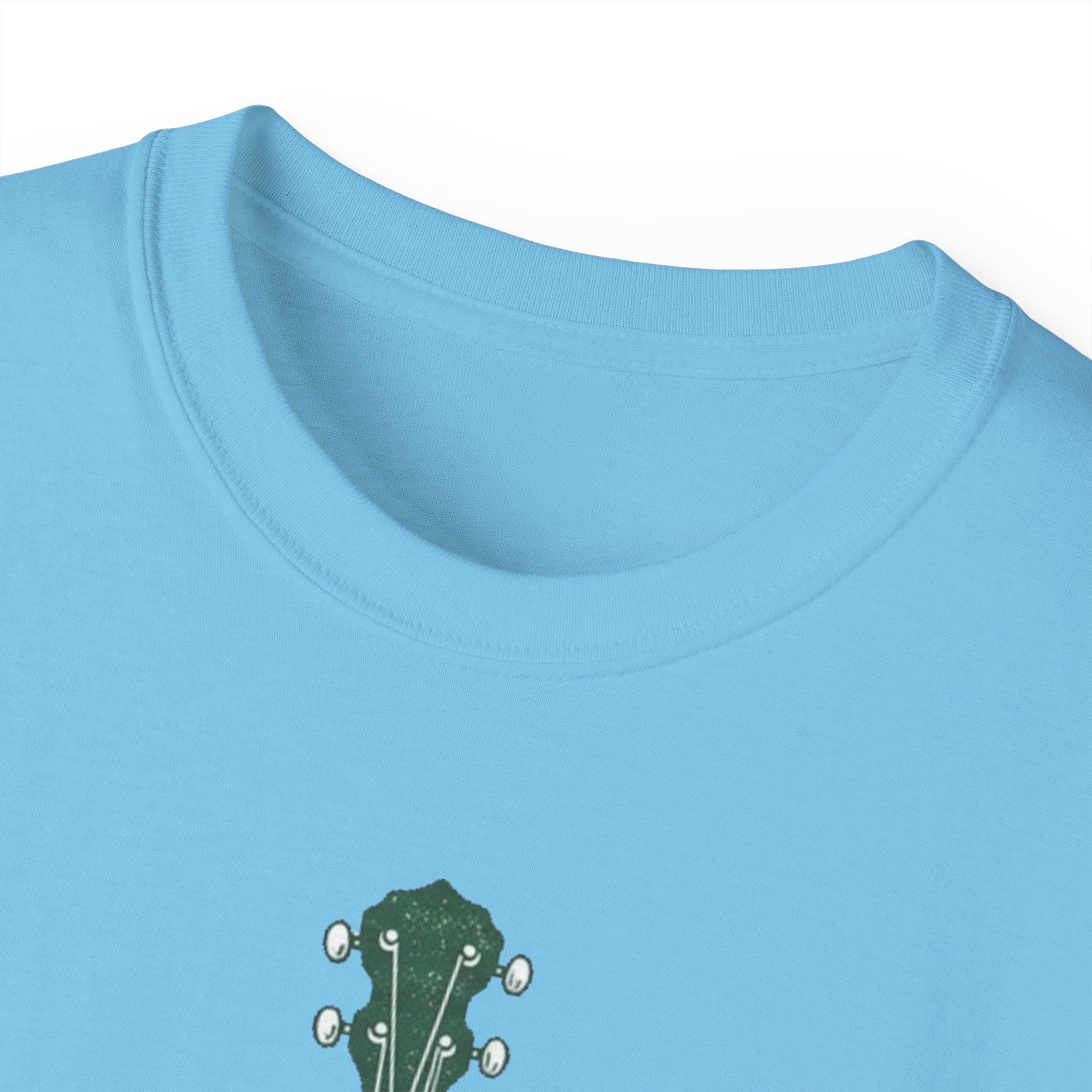 Floral Banjo Tee — Botanical Music Graphic T-Shirt