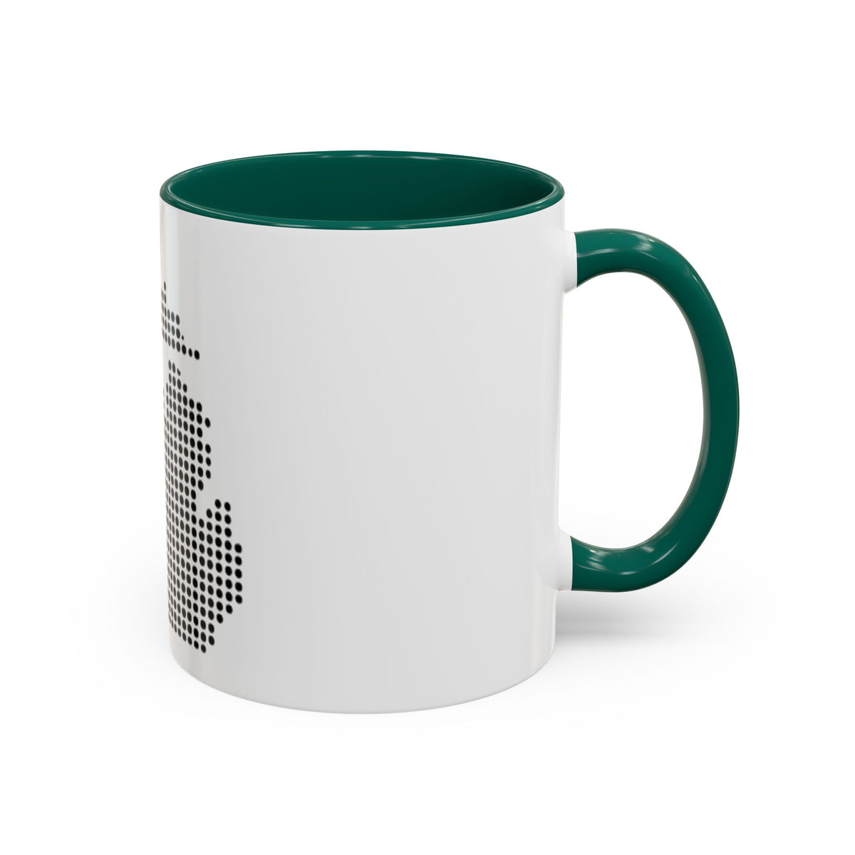 Michigan Dot Map Mug — Modern Minimalist Michigan State Coffee Cup (11oz/15oz)