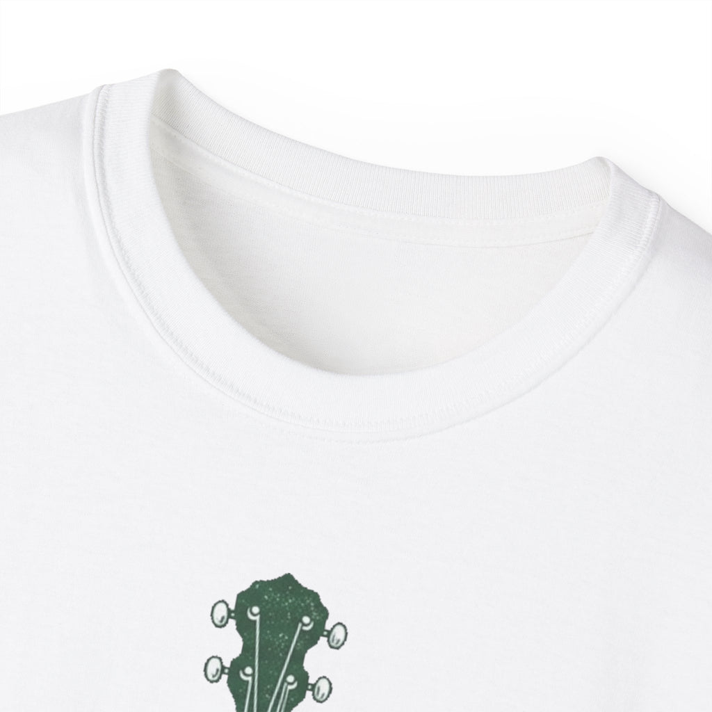 Floral Banjo Tee — Botanical Music Graphic T-Shirt