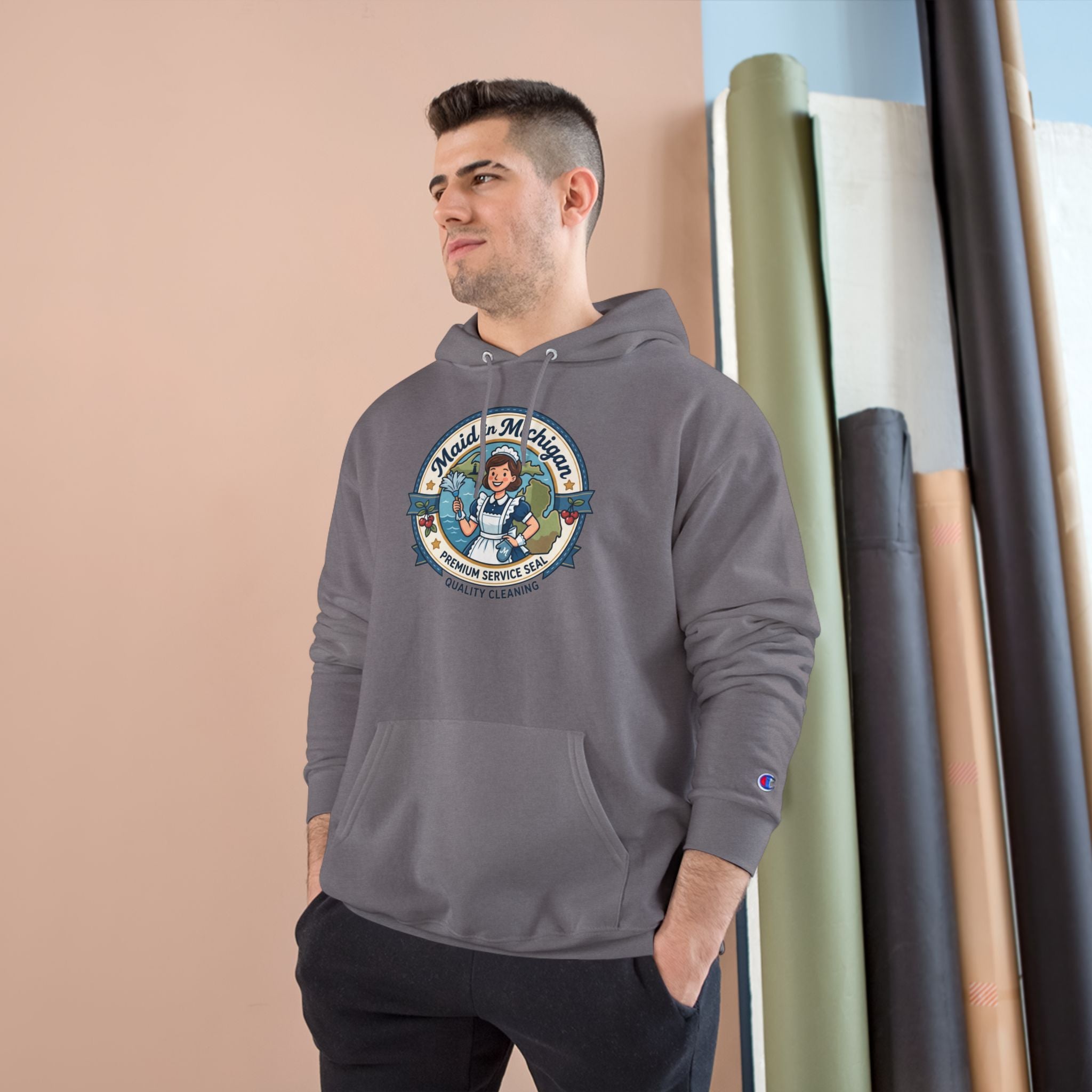 Michigan State Retro Champion Hoodie — World in Michigan Vintage Design