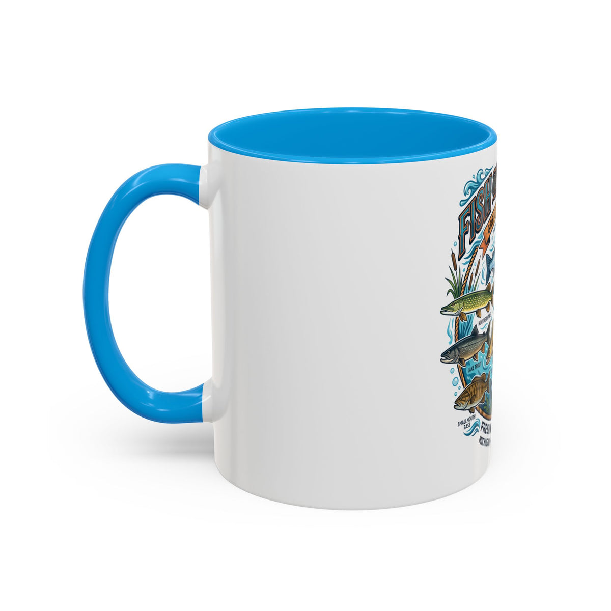 Fish of Michigan Mug — Great Lakes Freshwater Fish Illustration (11oz & 15oz)