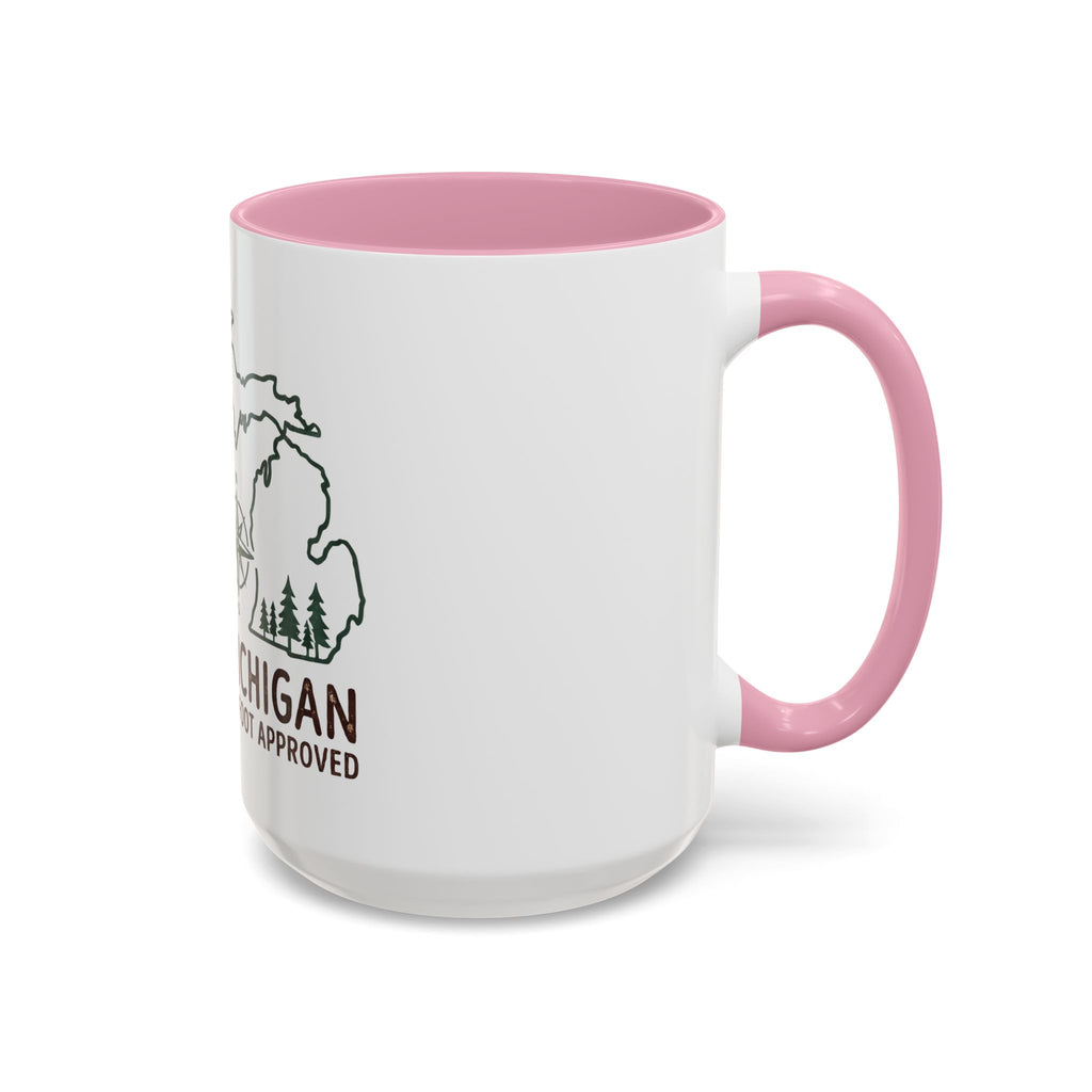 Michigan Bigfoot Approved Coffee Mug — Colorful 11oz/15oz Travel & Camping Gift