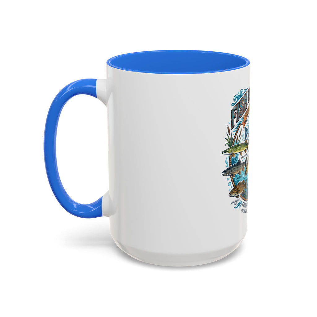 Fish of Michigan Mug — Great Lakes Freshwater Fish Illustration (11oz & 15oz)