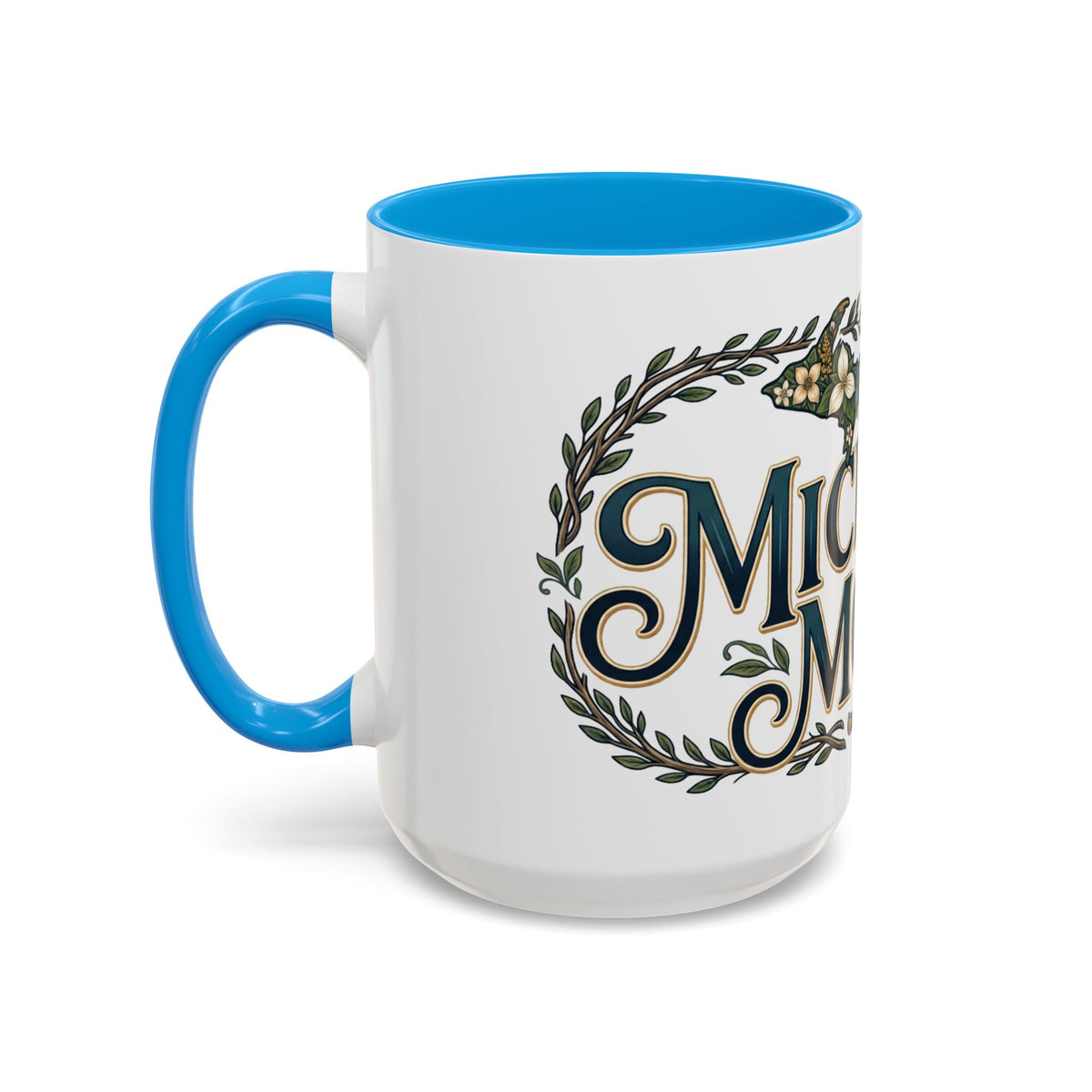 Michigan Mom Coffee Mug — Floral State Pride 11oz/15oz