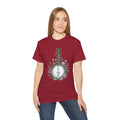 Floral Banjo Tee — Botanical Music Graphic T-Shirt