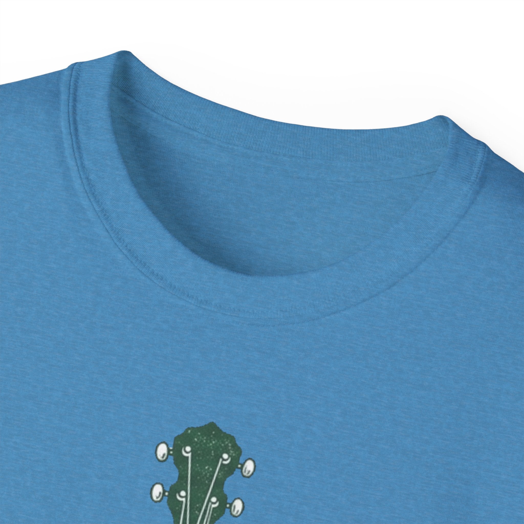 Floral Banjo Tee — Botanical Music Graphic T-Shirt
