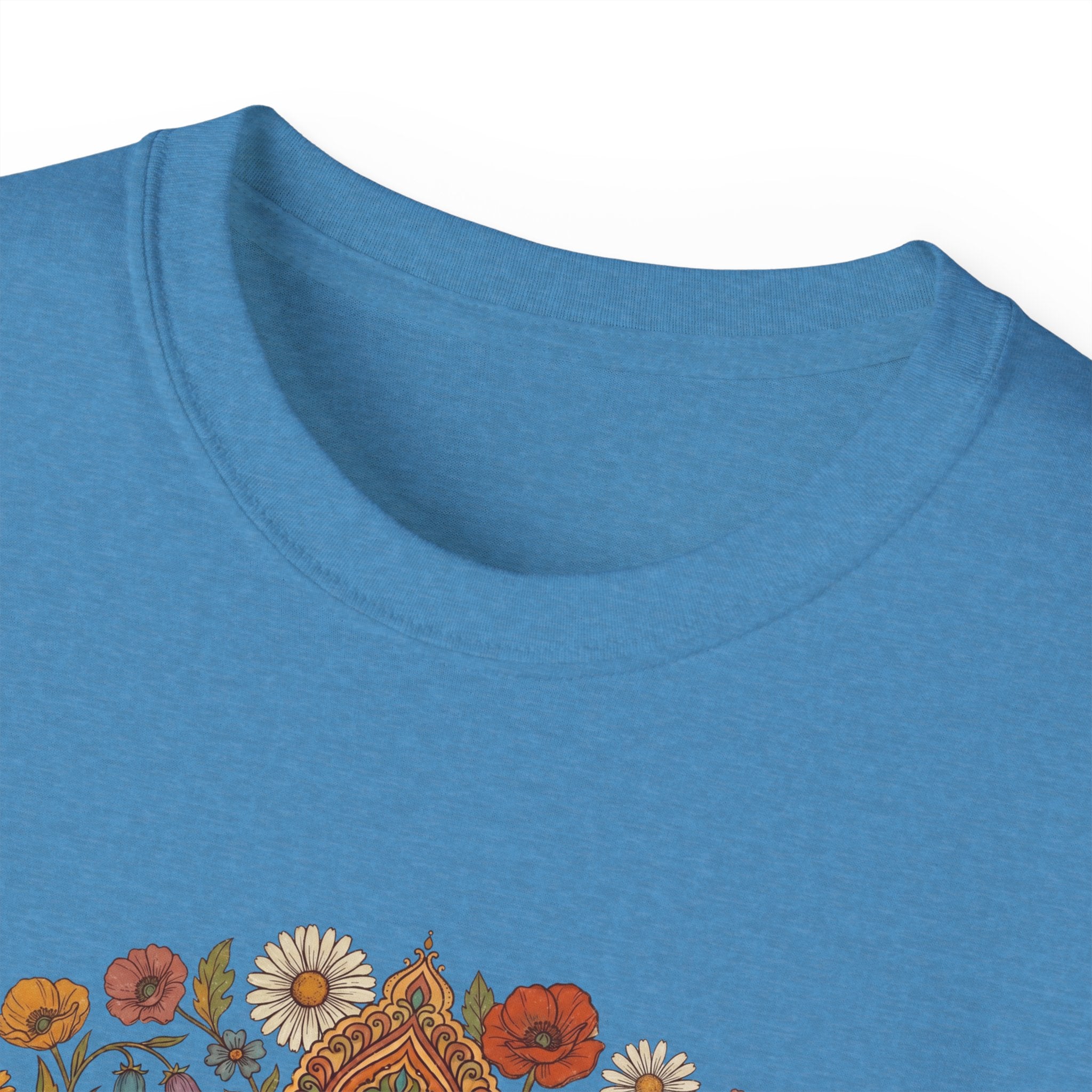 Retro Floral Tee — Vintage Brown Flower Bouquet Graphic