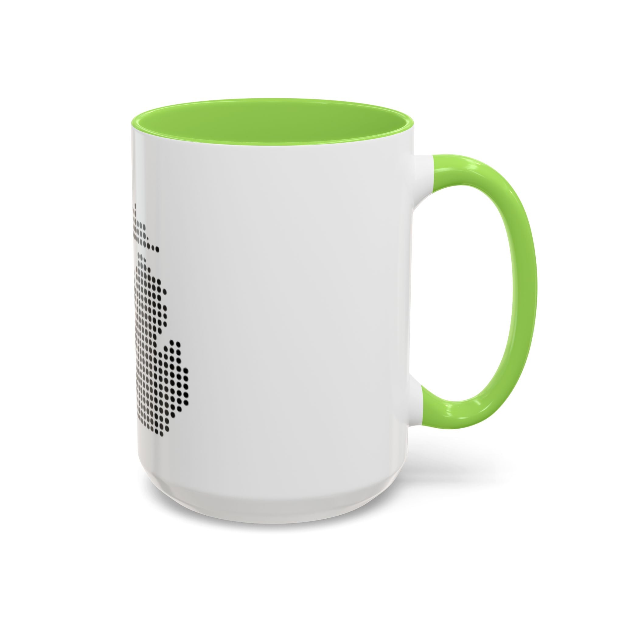 Michigan Dot Map Mug — Modern Minimalist Michigan State Coffee Cup (11oz/15oz)