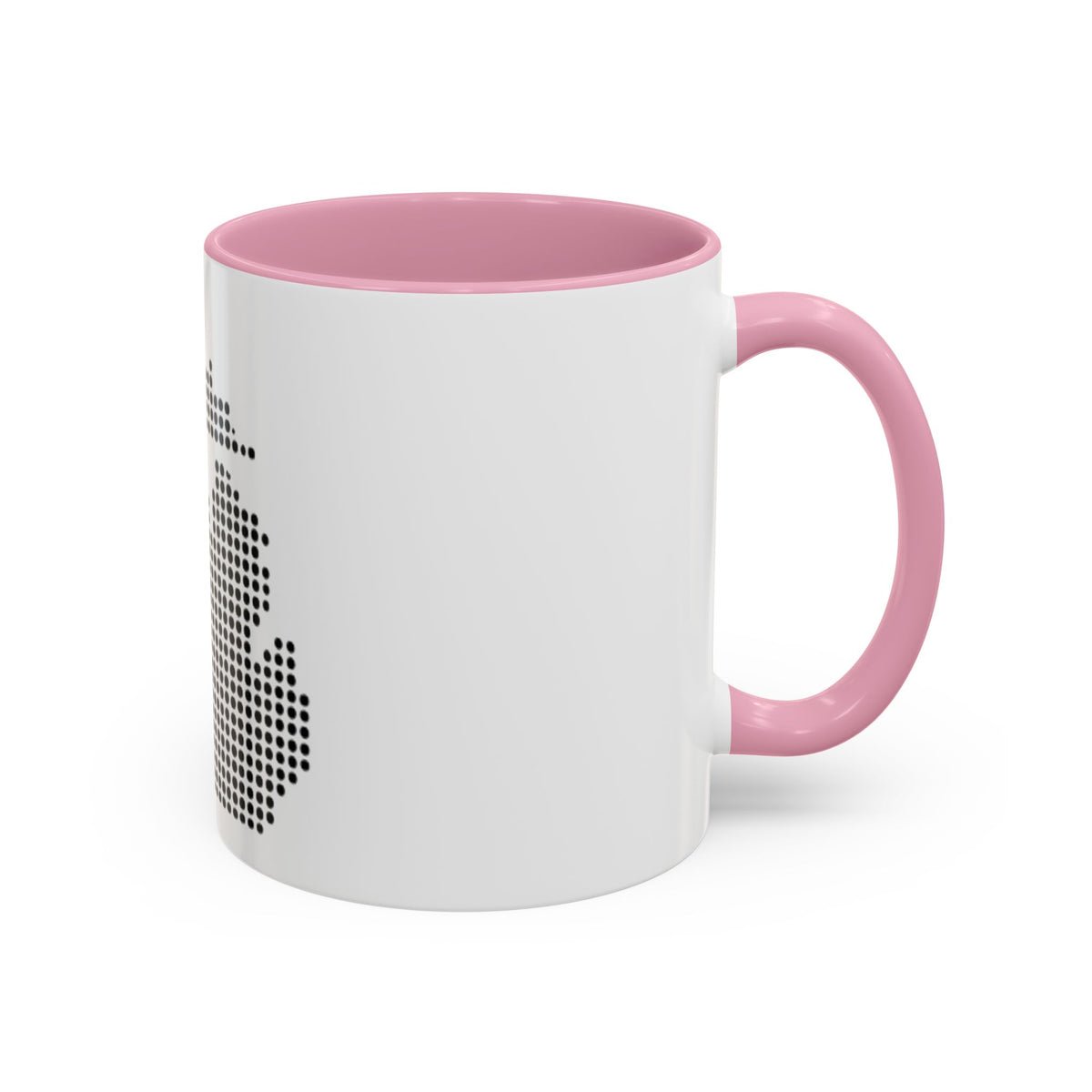 Michigan Dot Map Mug — Modern Minimalist Michigan State Coffee Cup (11oz/15oz)