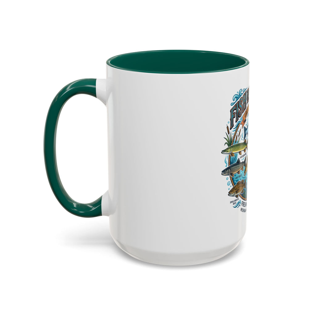 Fish of Michigan Mug — Great Lakes Freshwater Fish Illustration (11oz & 15oz)