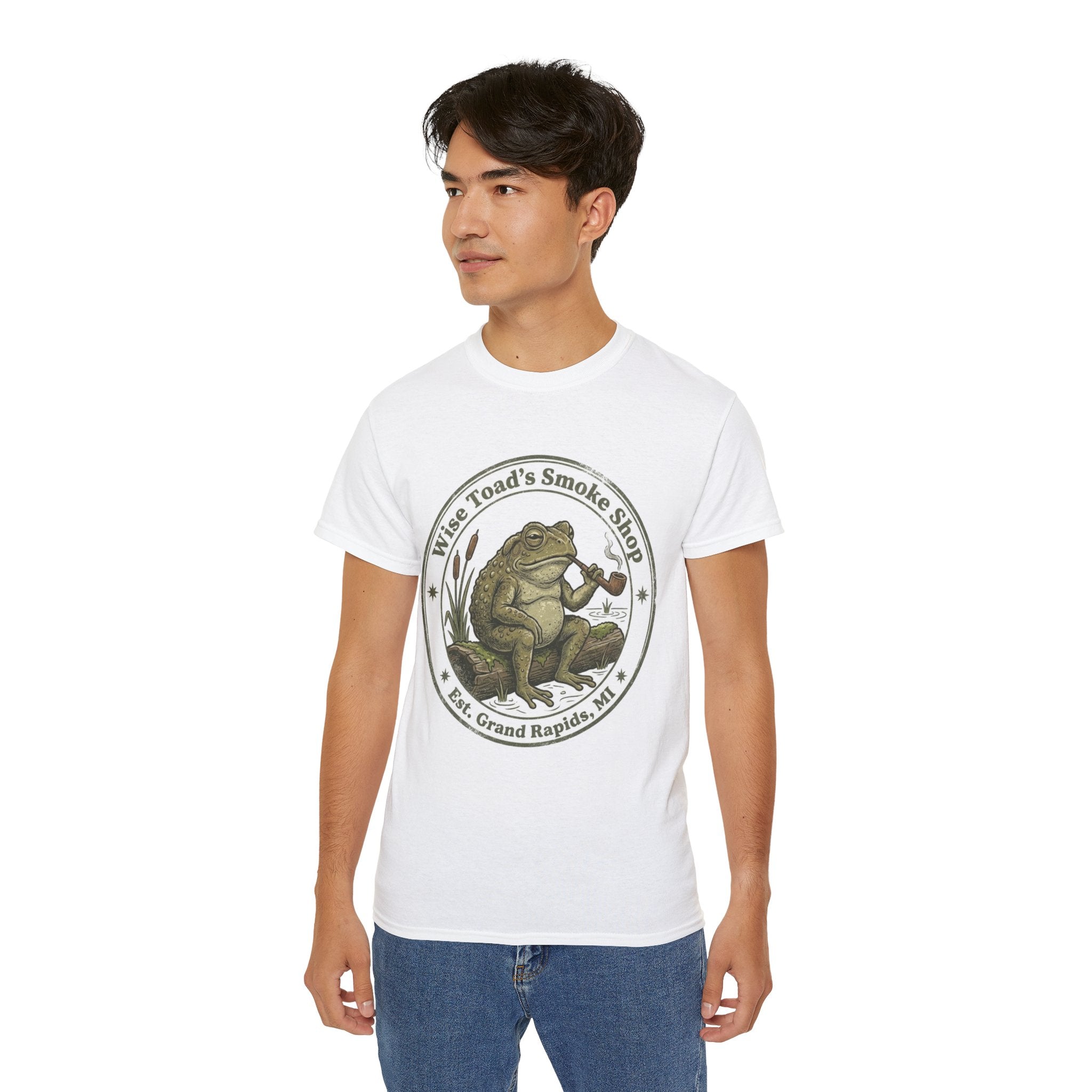 Wise Toad’s Smoke Shop Vintage Frog Logo Tee T-Shirt