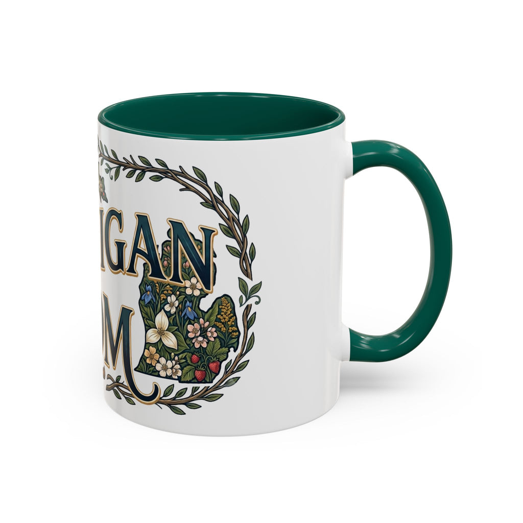 Michigan Mom Coffee Mug — Floral State Pride 11oz/15oz