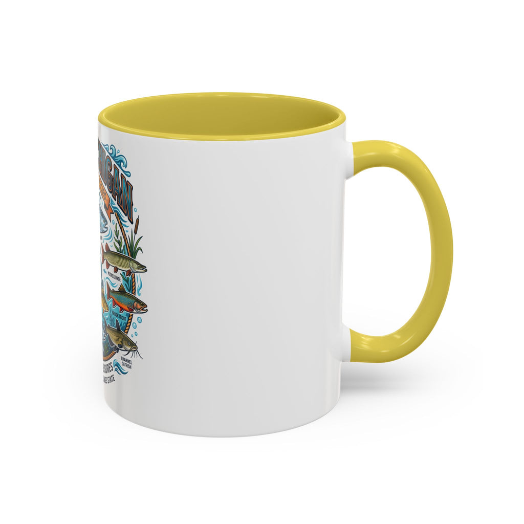 Fish of Michigan Mug — Great Lakes Freshwater Fish Illustration (11oz & 15oz)