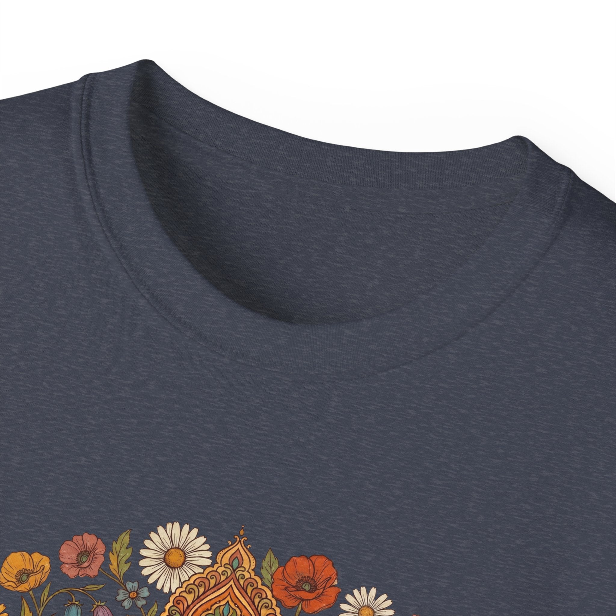 Retro Floral Tee — Vintage Brown Flower Bouquet Graphic