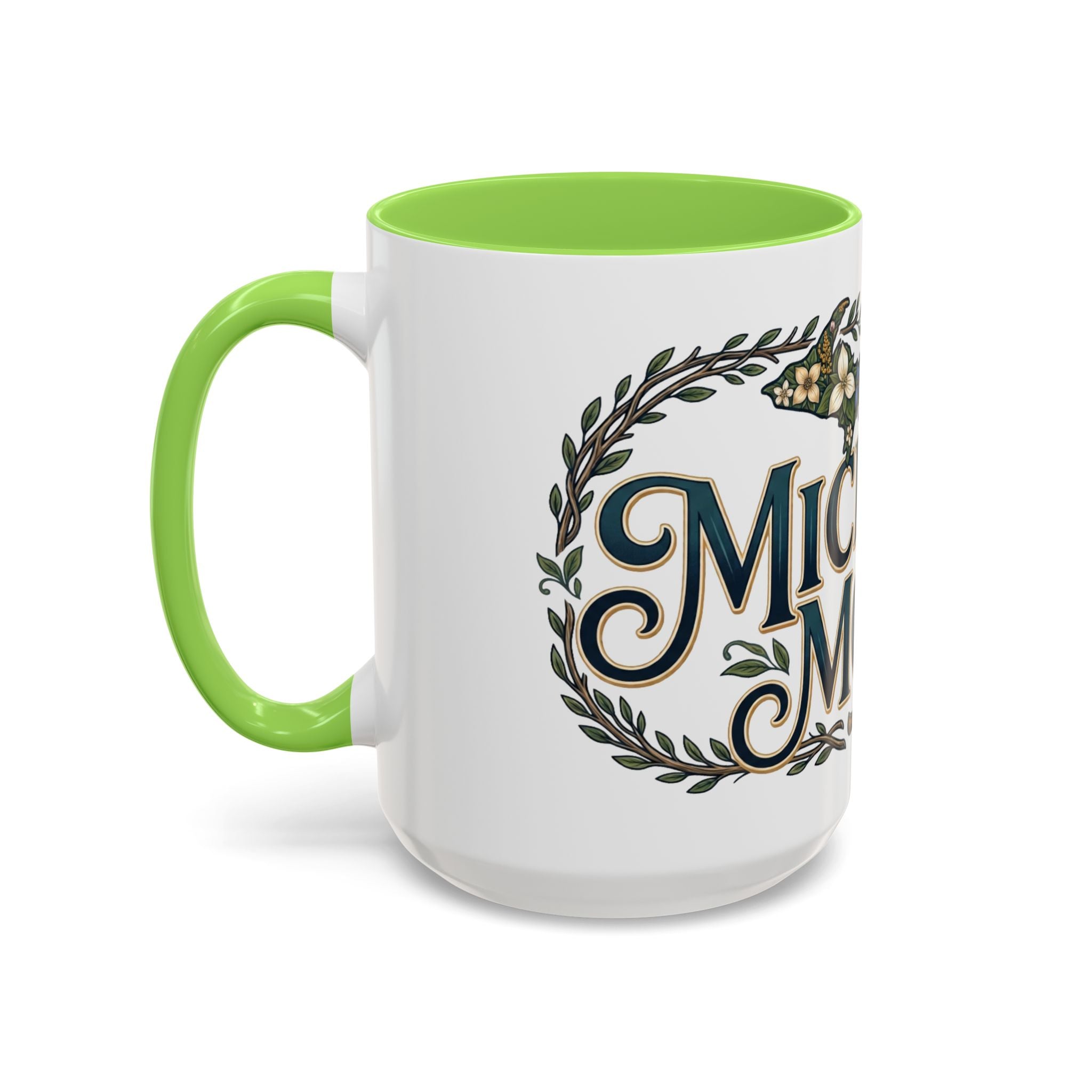 Michigan Mom Coffee Mug — Floral State Pride 11oz/15oz