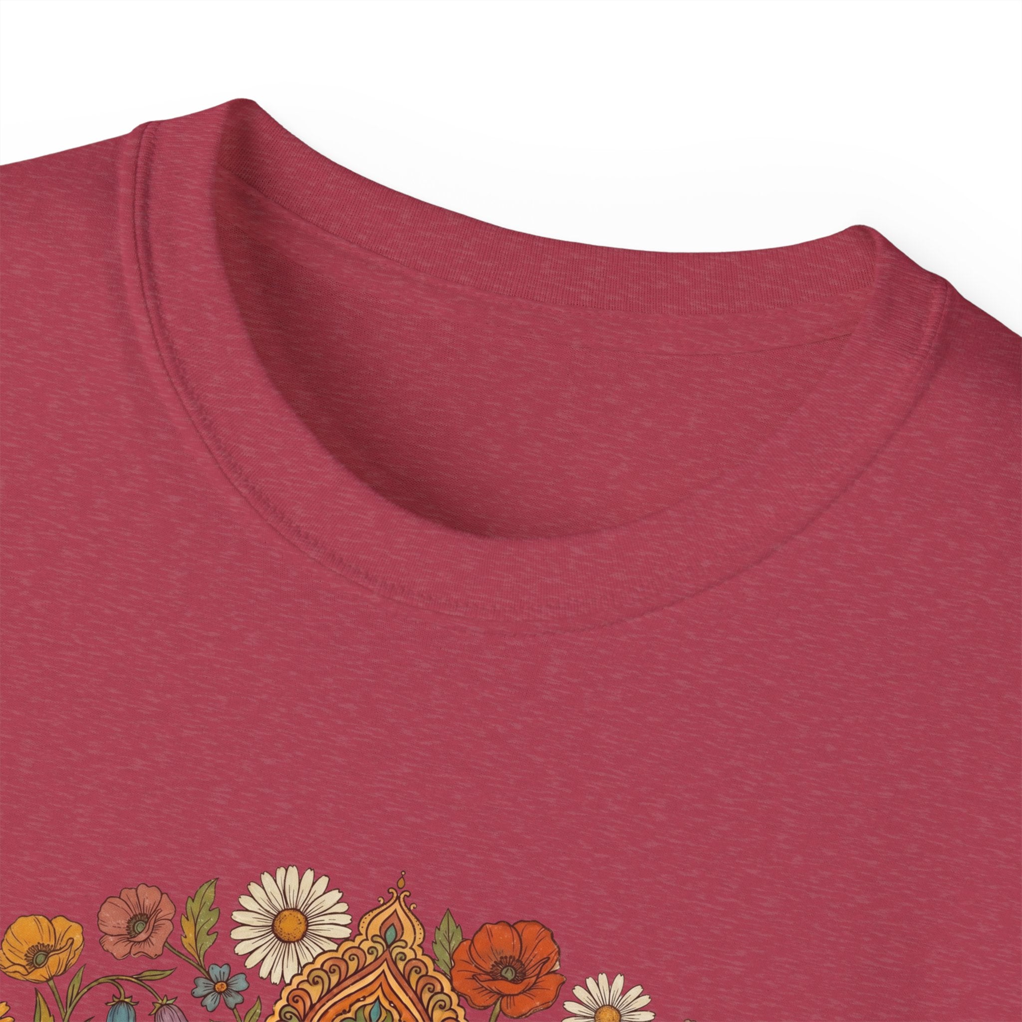 Retro Floral Tee — Vintage Brown Flower Bouquet Graphic