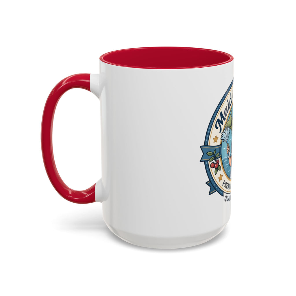 Maid in Michigan Coffee Mug — Retro Housekeeper Logo (11oz/15oz)