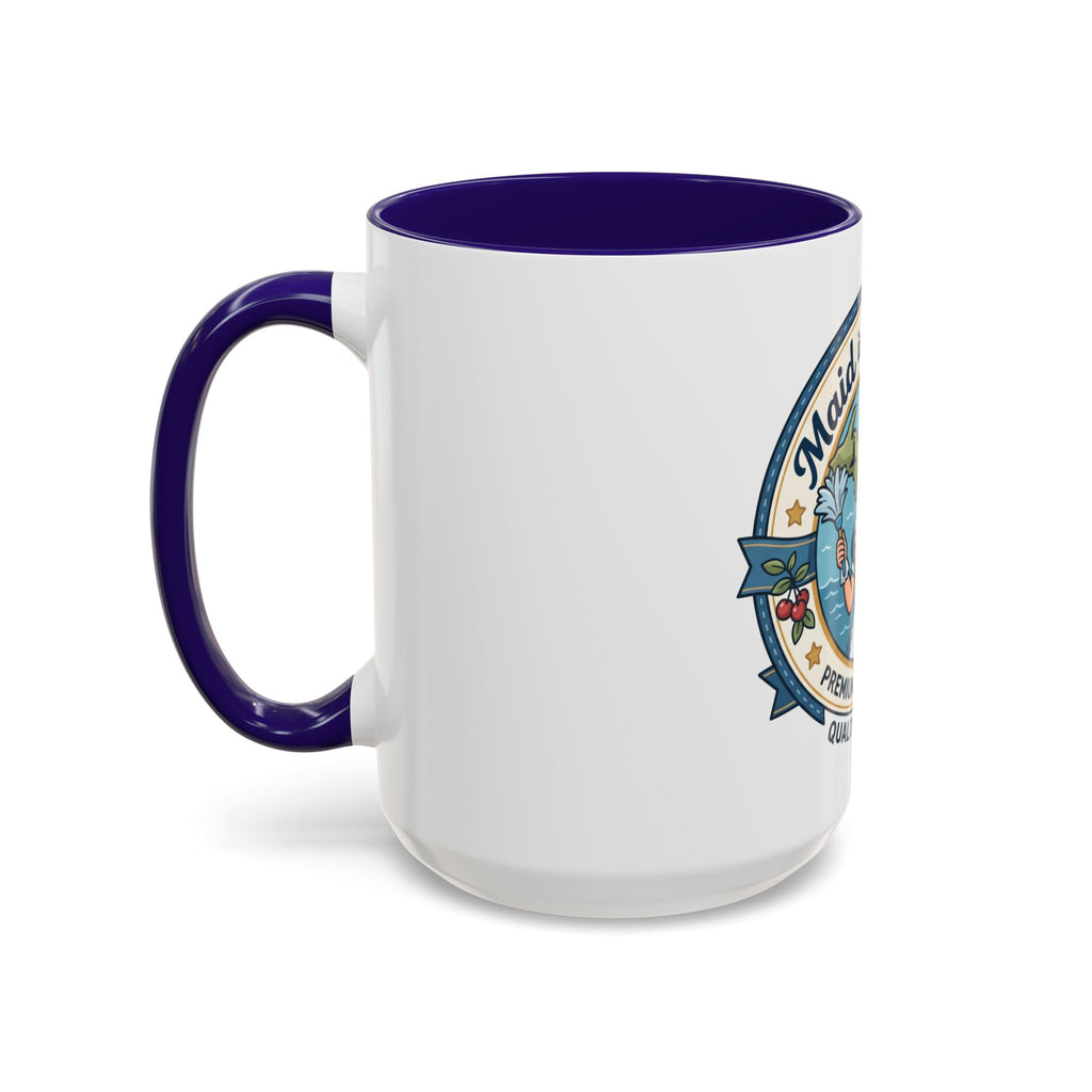 Maid in Michigan Coffee Mug — Retro Housekeeper Logo (11oz/15oz)