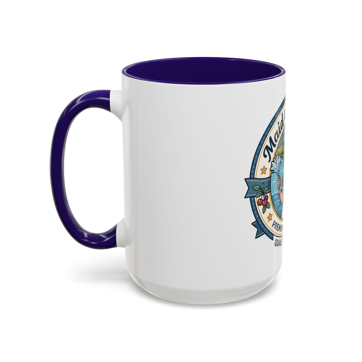 Maid in Michigan Coffee Mug — Retro Housekeeper Logo (11oz/15oz)