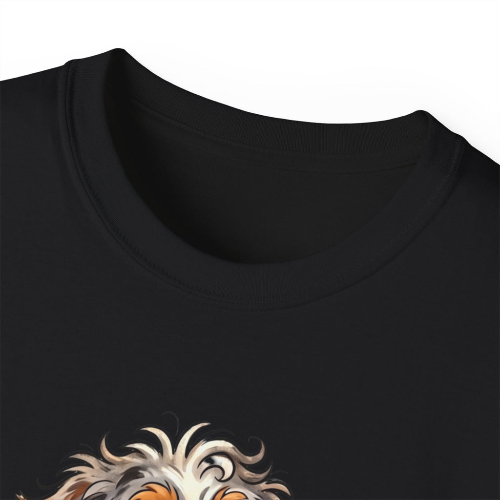Dog Lover T‑Shirt – Cute Pup Wearing “Pobody's Nerfect” Shirt (Funny Pet Tee)