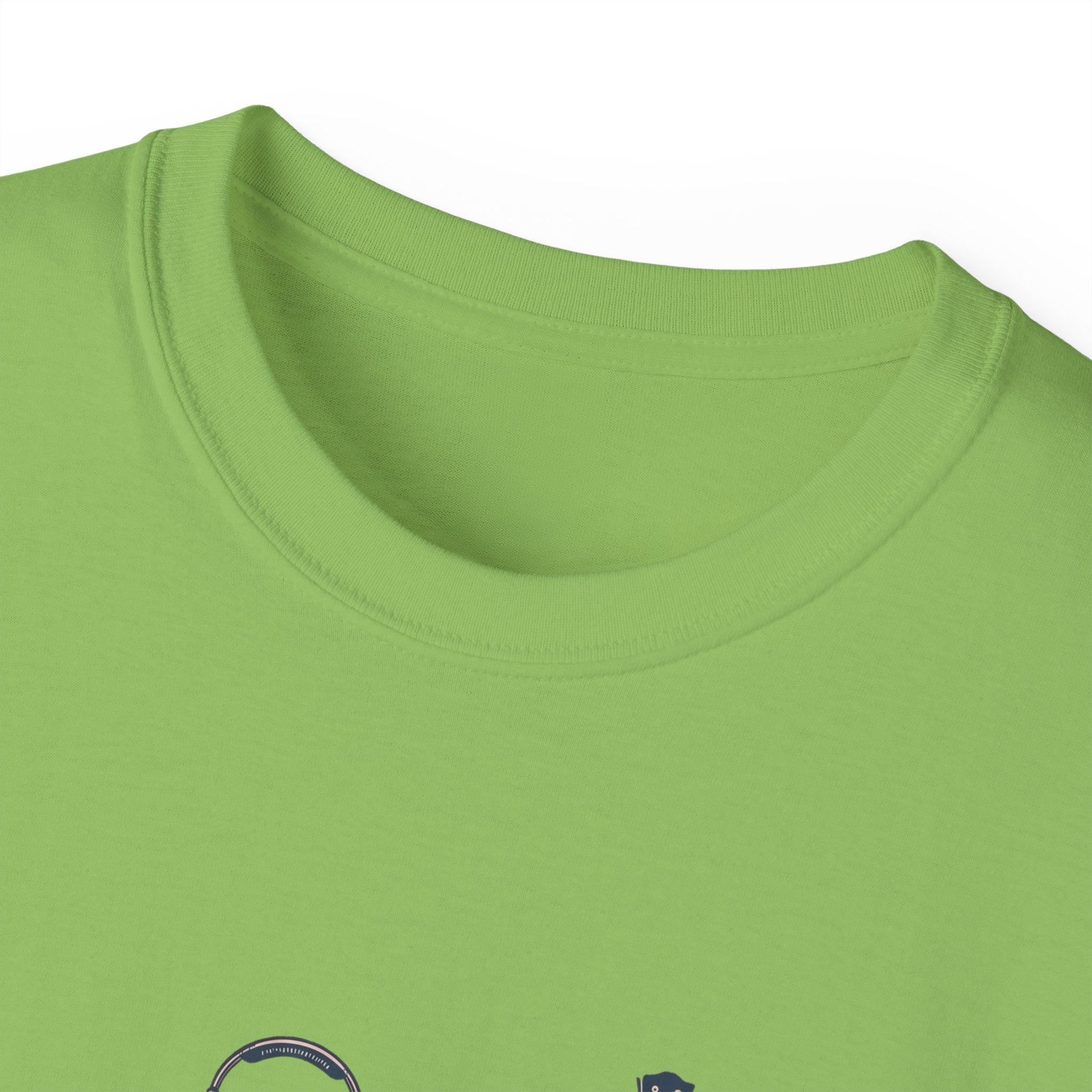 Acoustic Instrument Tee — Guitar, Ukulele & Headphones Graphic T-Shirt