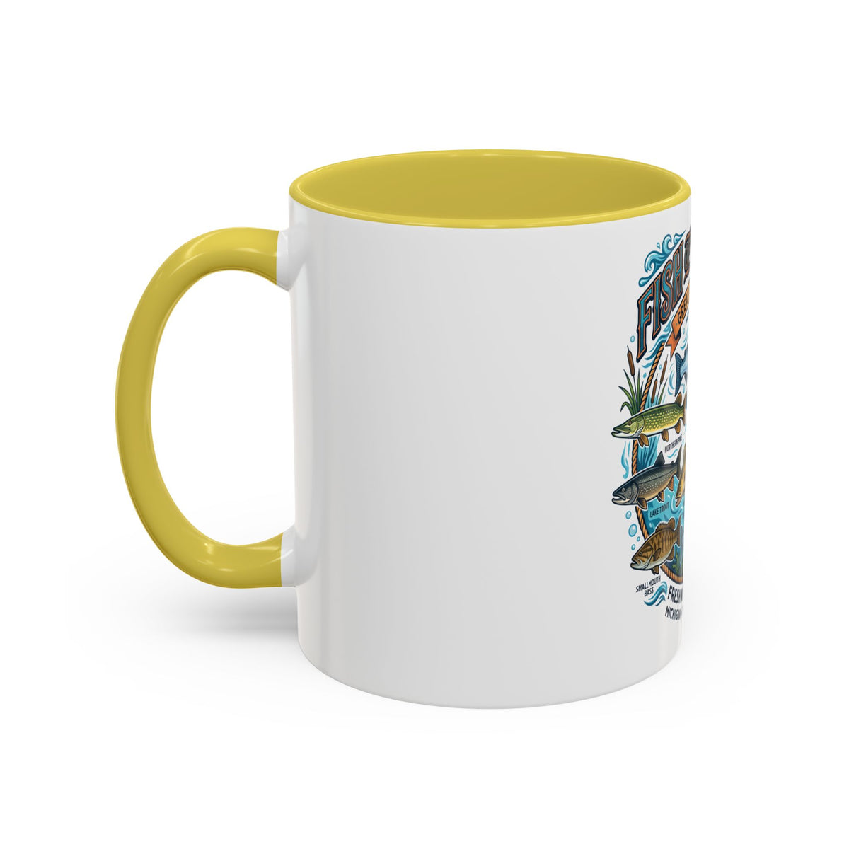 Fish of Michigan Mug — Great Lakes Freshwater Fish Illustration (11oz & 15oz)