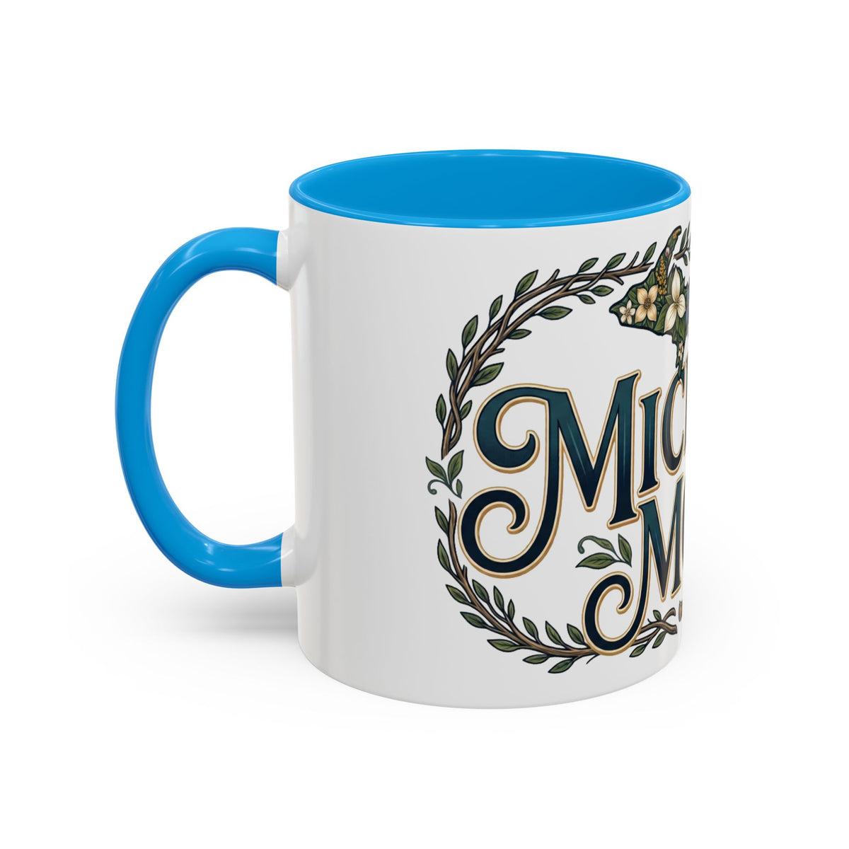 Michigan Mom Coffee Mug — Floral State Pride 11oz/15oz