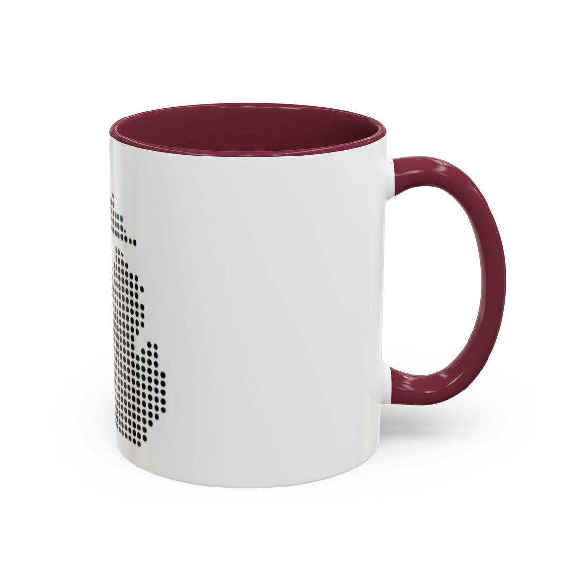 Michigan Dot Map Mug — Modern Minimalist Michigan State Coffee Cup (11oz/15oz)