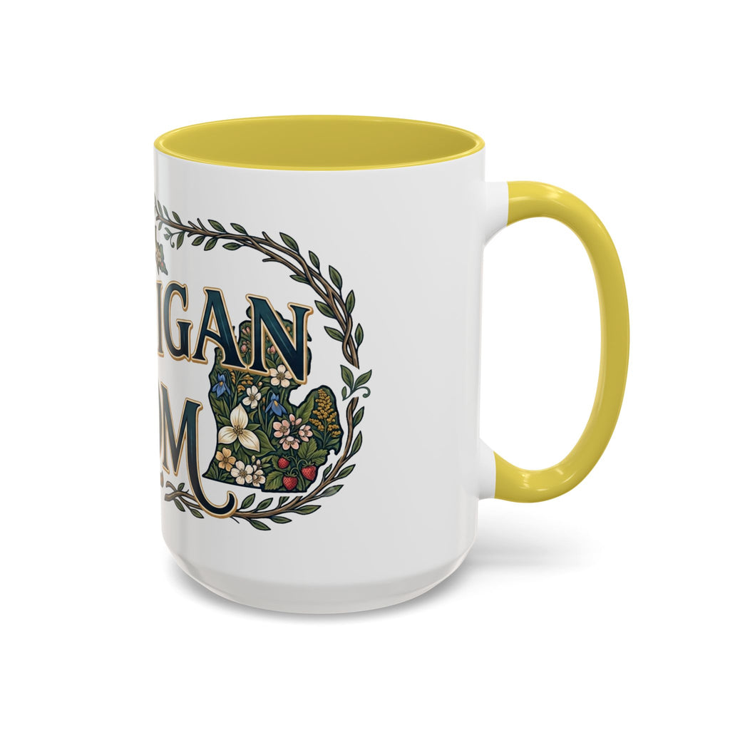 Michigan Mom Coffee Mug — Floral State Pride 11oz/15oz