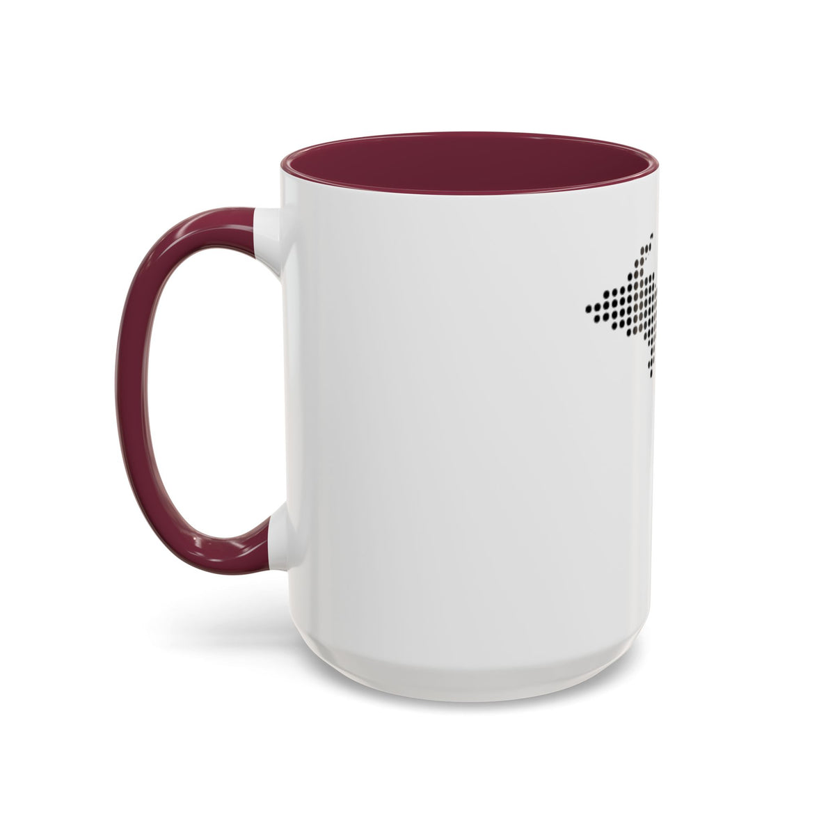 Michigan Dot Map Mug — Modern Minimalist Michigan State Coffee Cup (11oz/15oz)