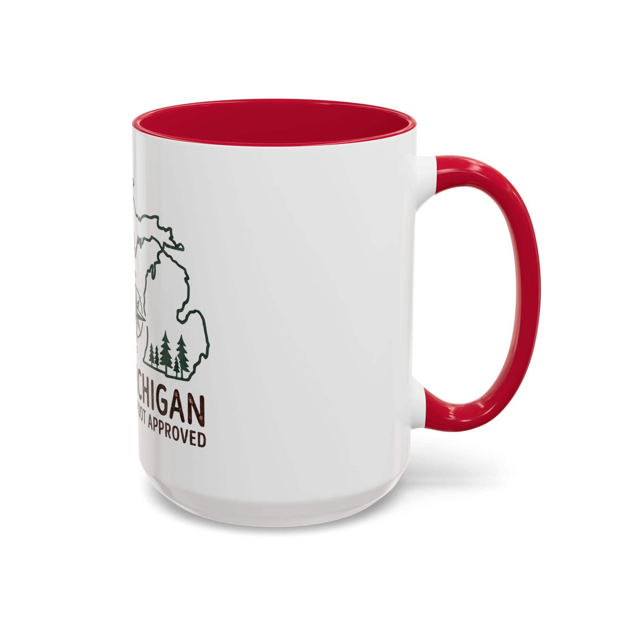 Michigan Bigfoot Approved Coffee Mug — Colorful 11oz/15oz Travel & Camping Gift