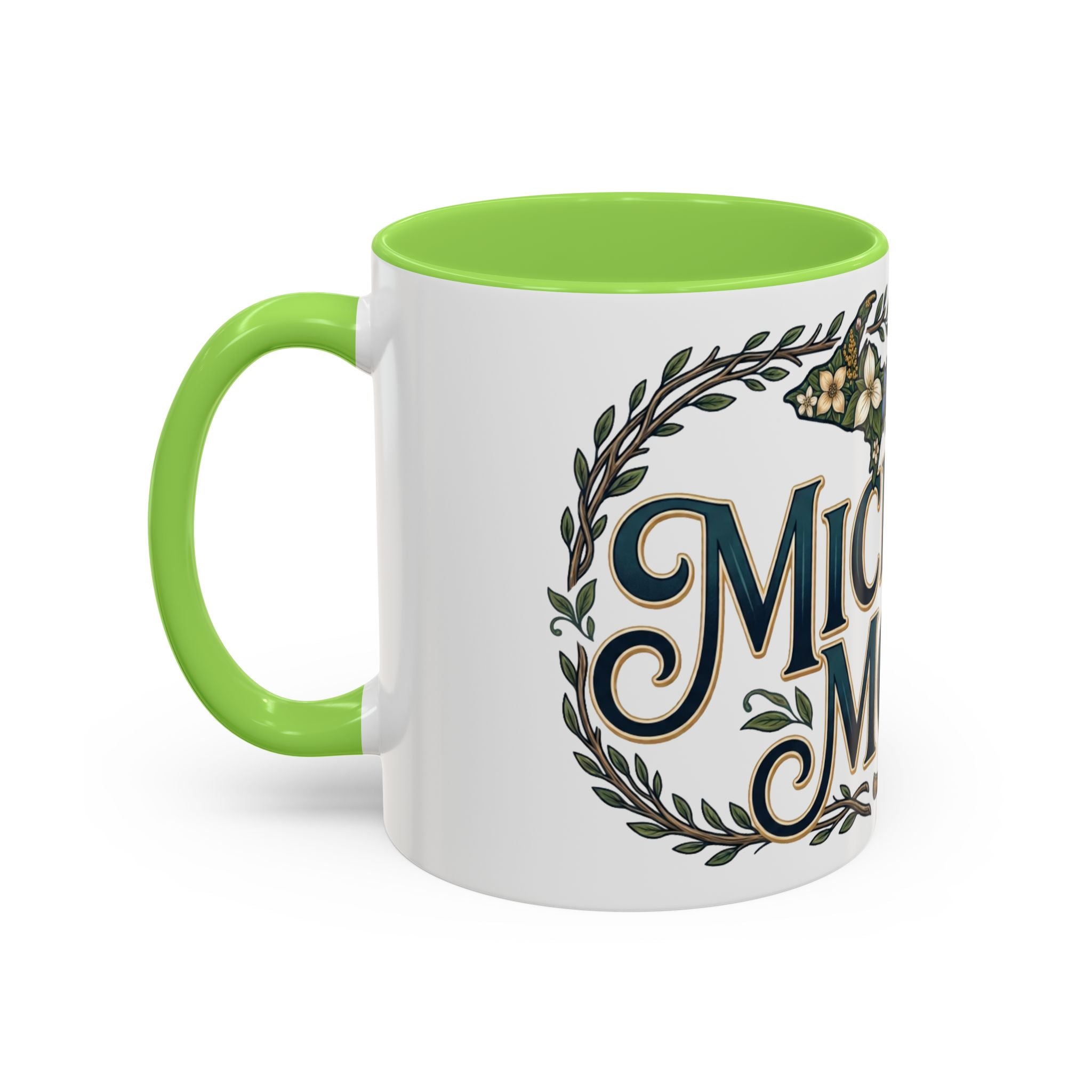 Michigan Mom Coffee Mug — Floral State Pride 11oz/15oz
