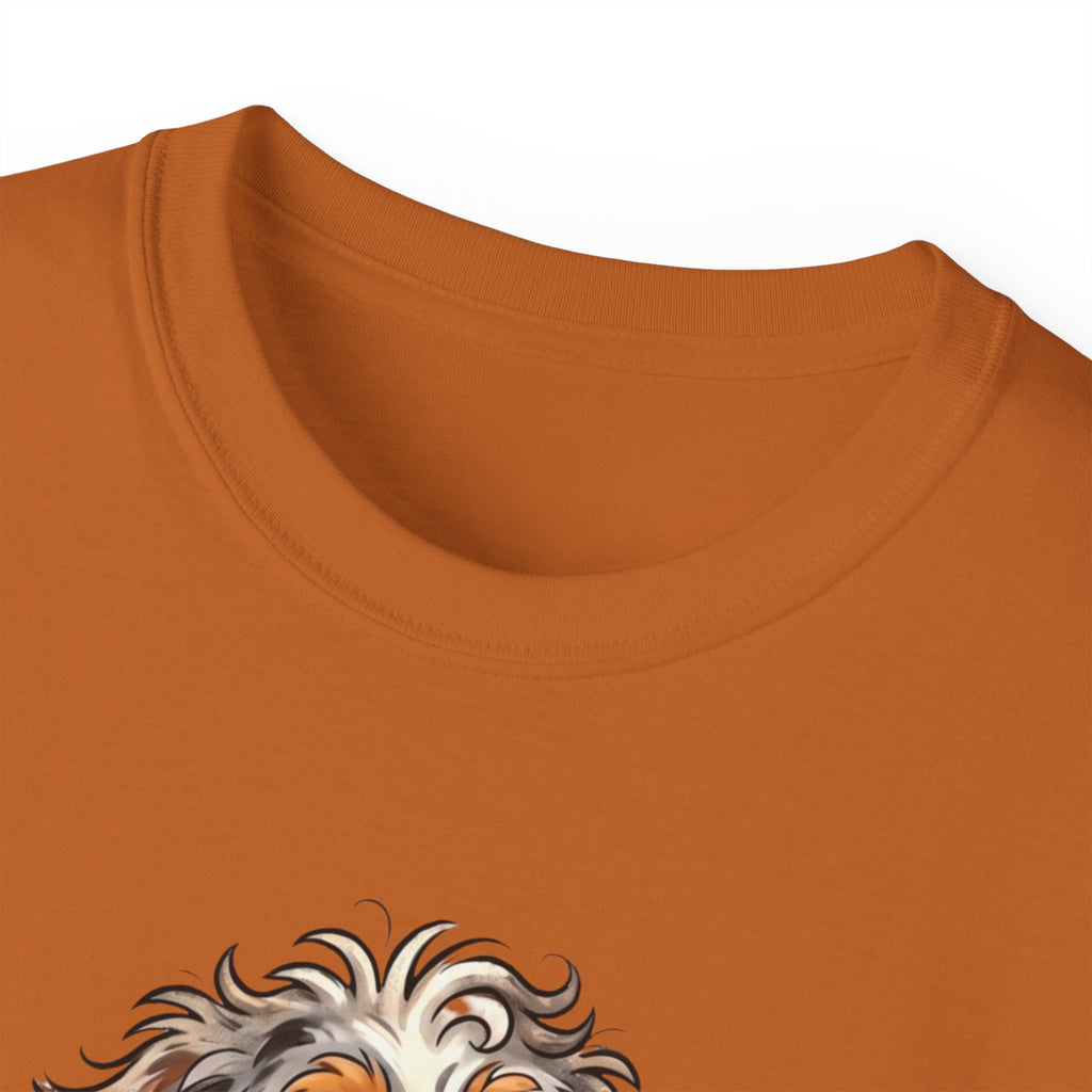 Dog Lover T‑Shirt – Cute Pup Wearing “Pobody's Nerfect” Shirt (Funny Pet Tee)