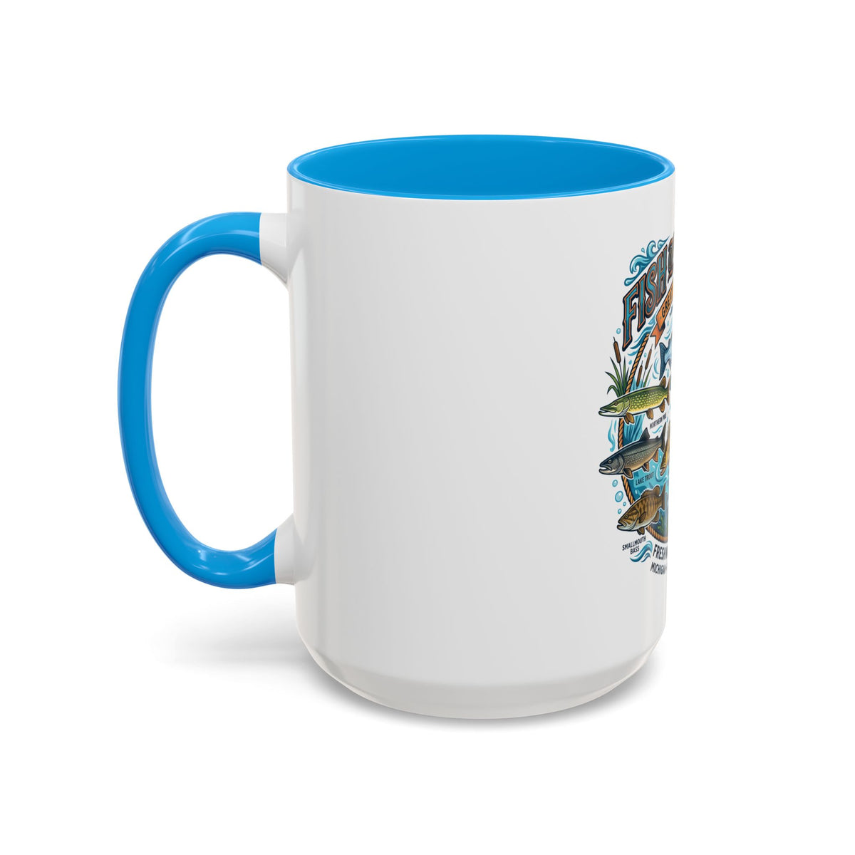 Fish of Michigan Mug — Great Lakes Freshwater Fish Illustration (11oz & 15oz)