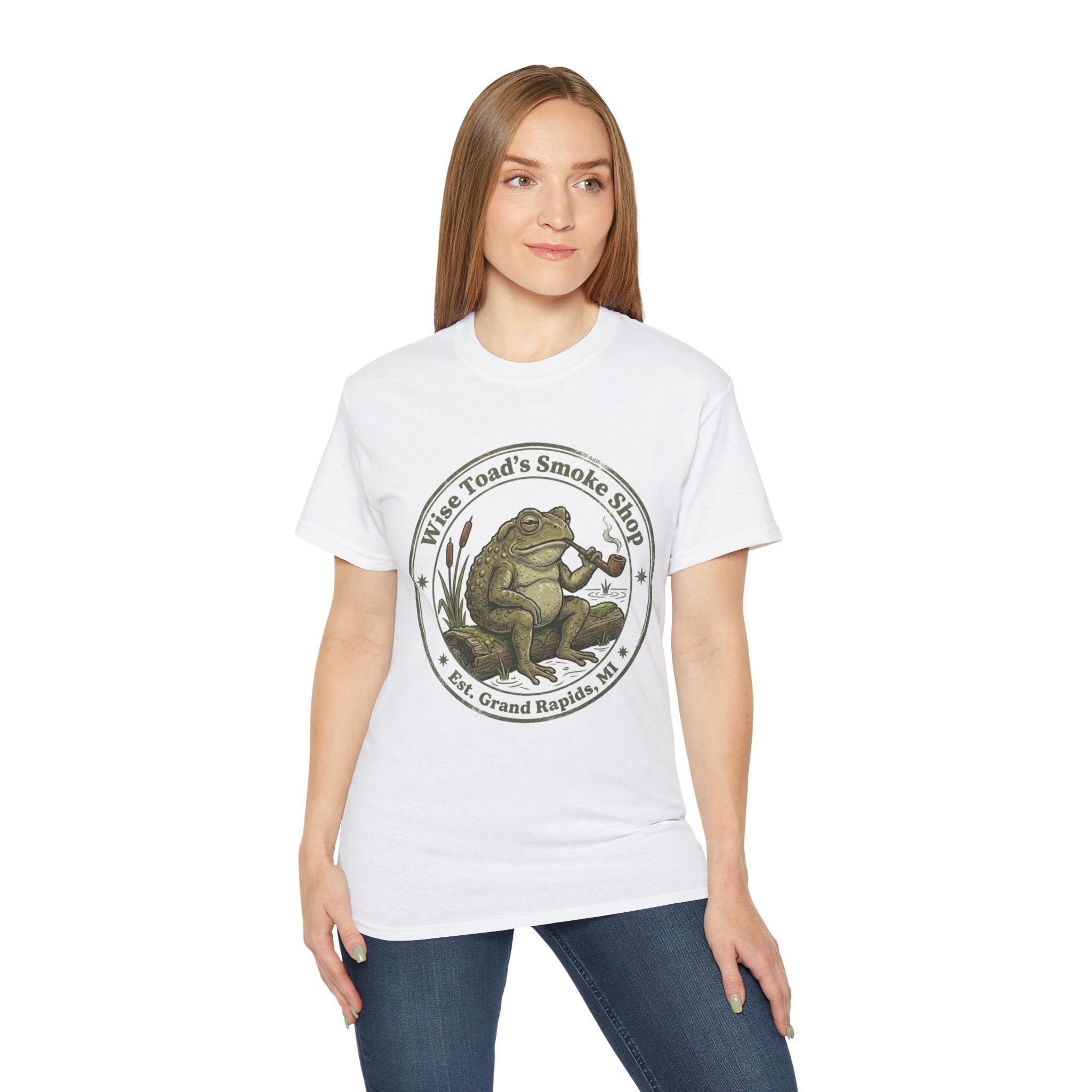 Wise Toad’s Smoke Shop Vintage Frog Logo Tee T-Shirt