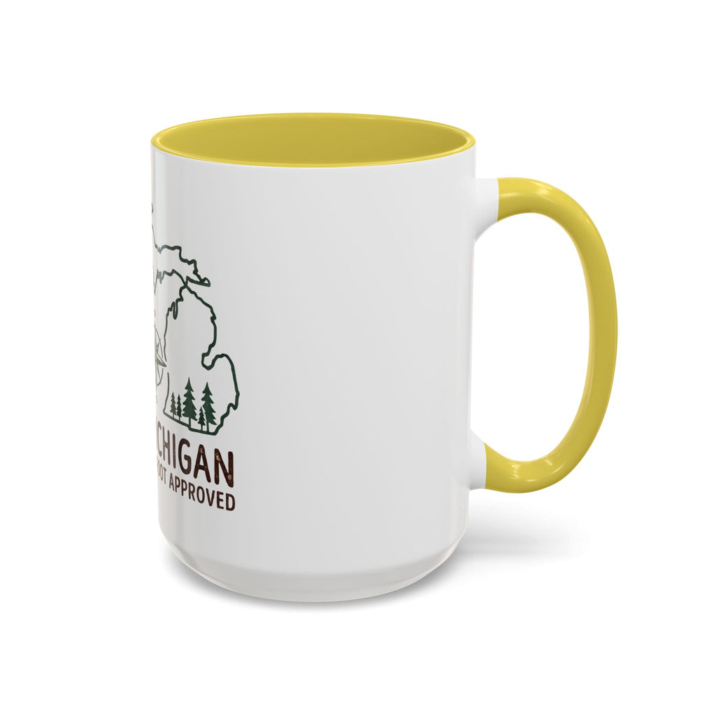 Michigan Bigfoot Approved Coffee Mug — Colorful 11oz/15oz Travel & Camping Gift