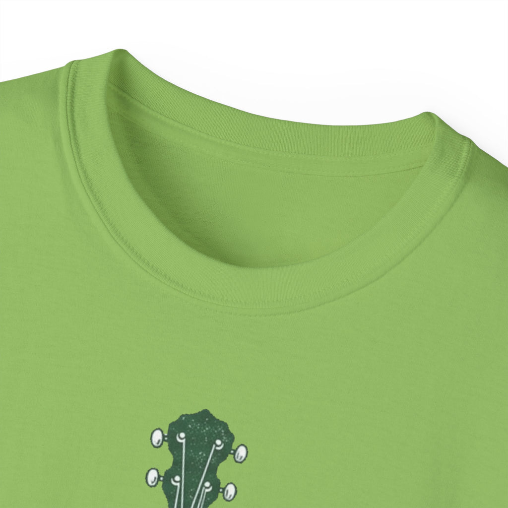 Floral Banjo Tee — Botanical Music Graphic T-Shirt