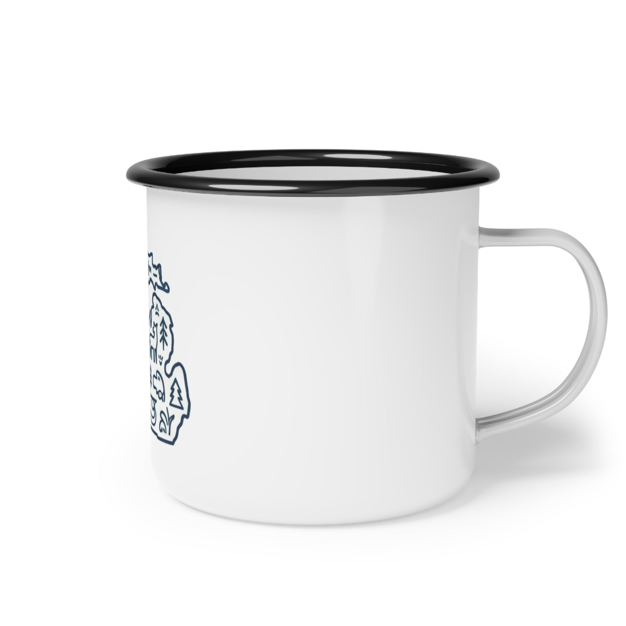 Michigan UP Map Camping Mug