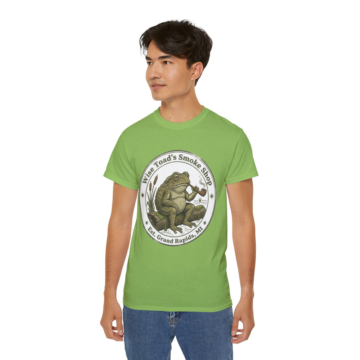 Wise Toad’s Smoke Shop Vintage Frog Logo Tee T-Shirt