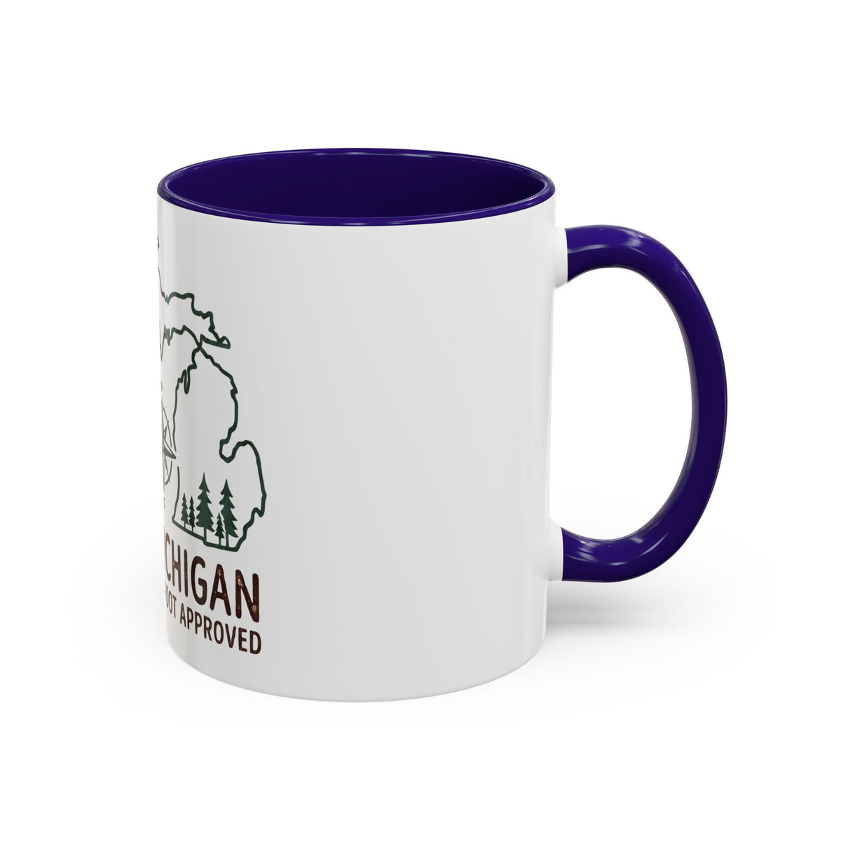 Michigan Bigfoot Approved Coffee Mug — Colorful 11oz/15oz Travel & Camping Gift