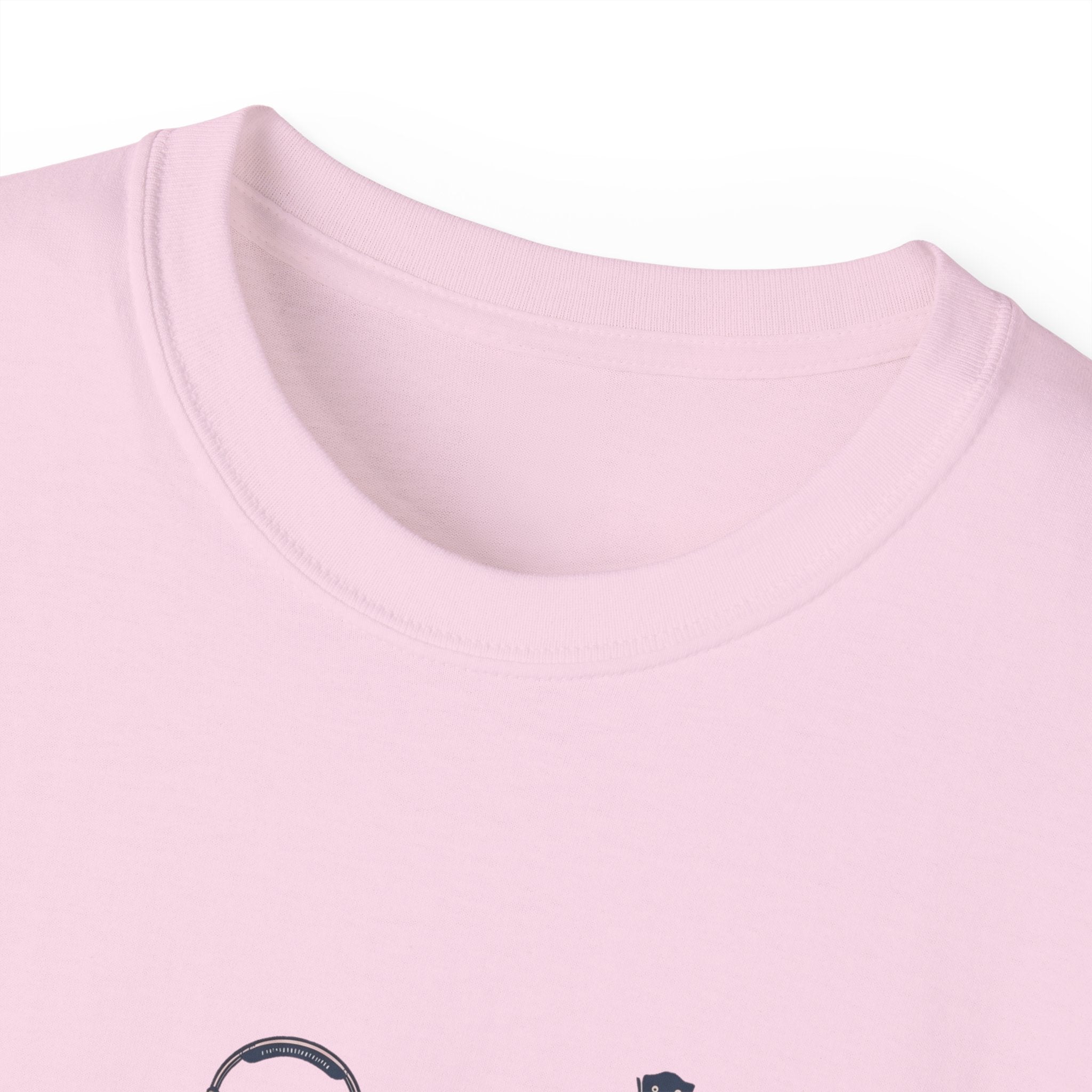 Acoustic Instrument Tee — Guitar, Ukulele & Headphones Graphic T-Shirt