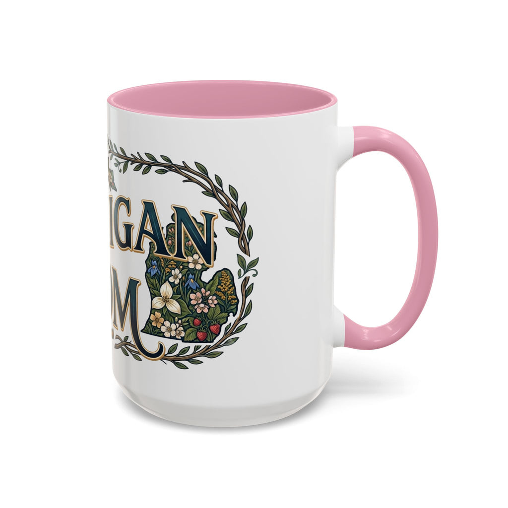 Michigan Mom Coffee Mug — Floral State Pride 11oz/15oz