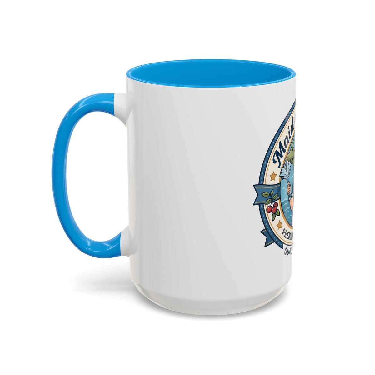 Maid in Michigan Coffee Mug — Retro Housekeeper Logo (11oz/15oz)