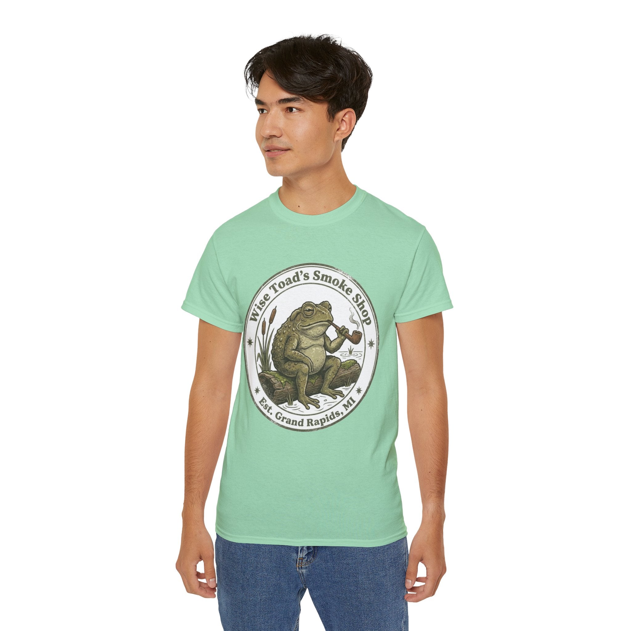 Wise Toad’s Smoke Shop Vintage Frog Logo Tee T-Shirt