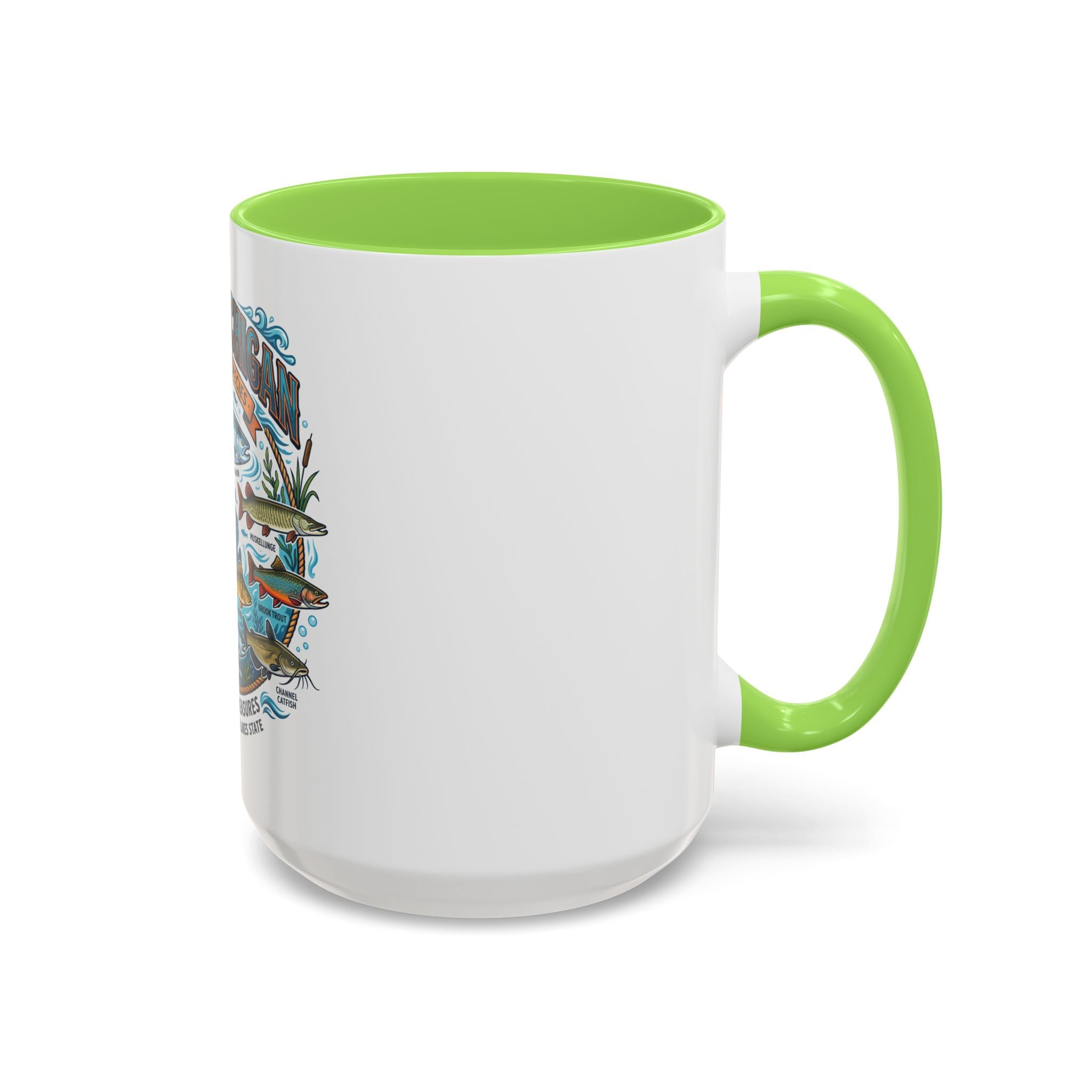 Fish of Michigan Mug — Great Lakes Freshwater Fish Illustration (11oz & 15oz)