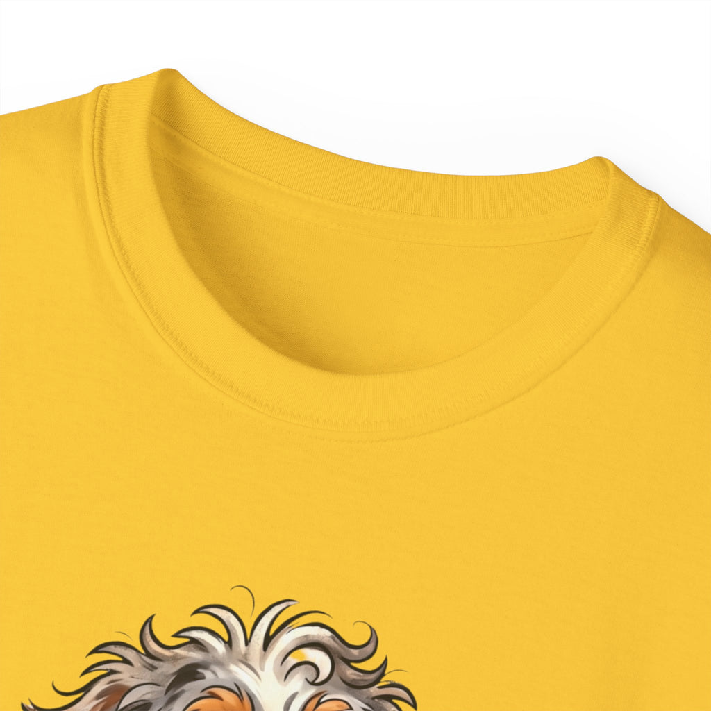 Dog Lover T‑Shirt – Cute Pup Wearing “Pobody's Nerfect” Shirt (Funny Pet Tee)