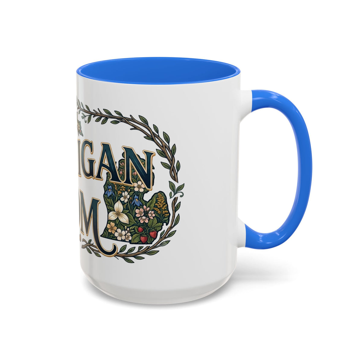 Michigan Mom Coffee Mug — Floral State Pride 11oz/15oz