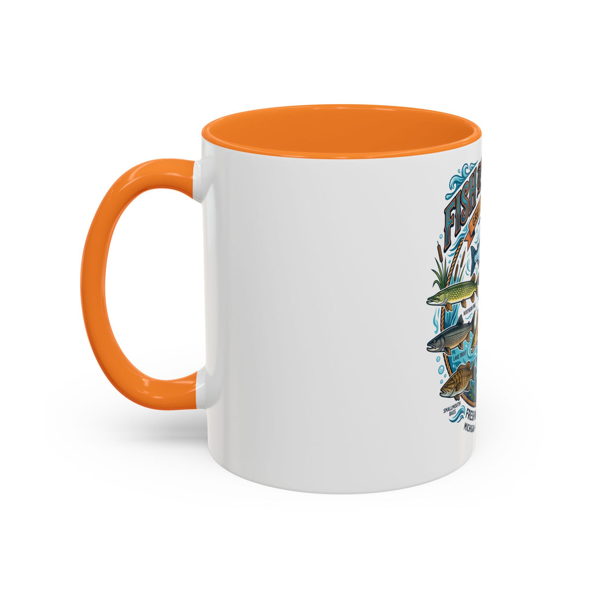 Fish of Michigan Mug — Great Lakes Freshwater Fish Illustration (11oz & 15oz)